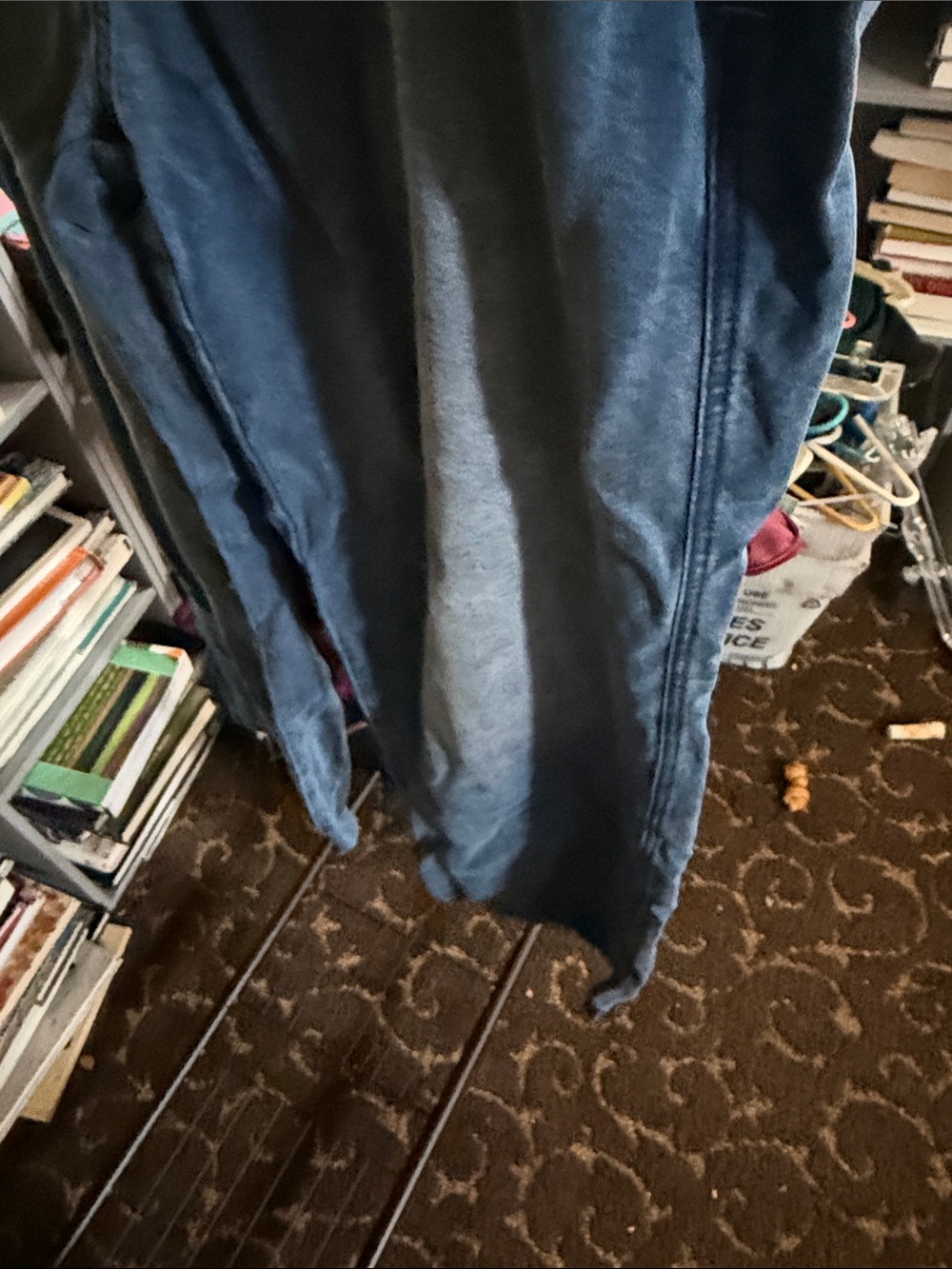 Fashion Nova Dark Wash Blue Drawstring Jeans - Picture 5 of 7
